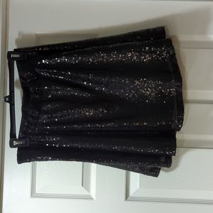 Black sequin mini skirt. Size large. Great condition!